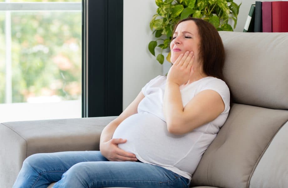 Pregnant Woman Suffering Toothache